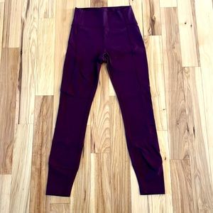 Lululemon Black Cherry Leggings Size 4